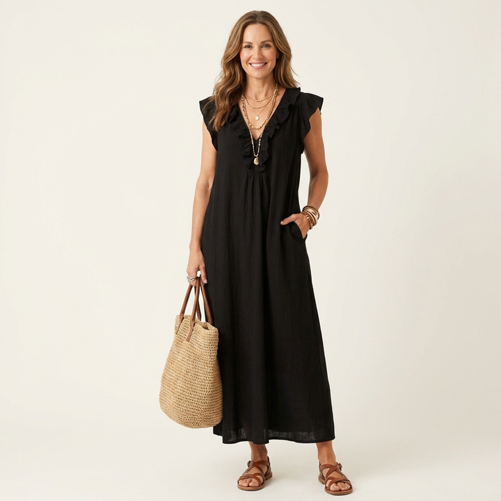 Harper | Ruffle Maxi Dress