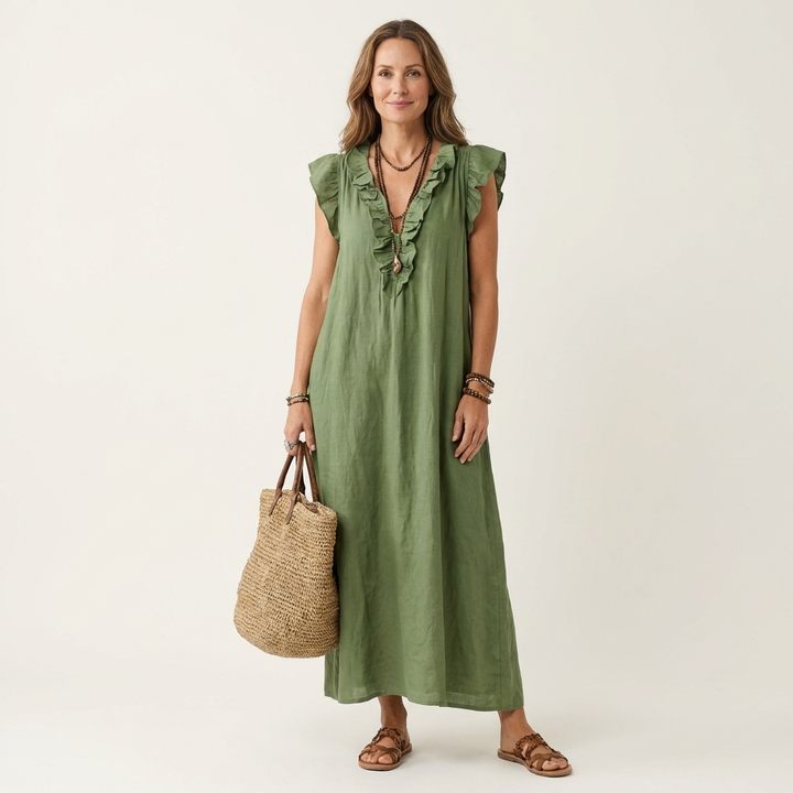 Harper | Ruffle Maxi Dress
