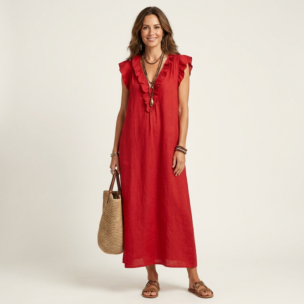 Harper | Ruffle Maxi Dress