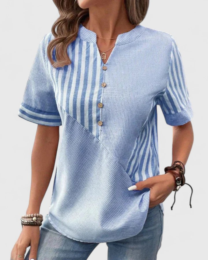 Gigi | Classic Striped Relaxed Blouse