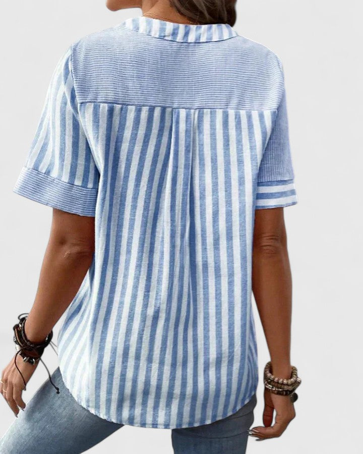 Gigi | Classic Striped Relaxed Blouse