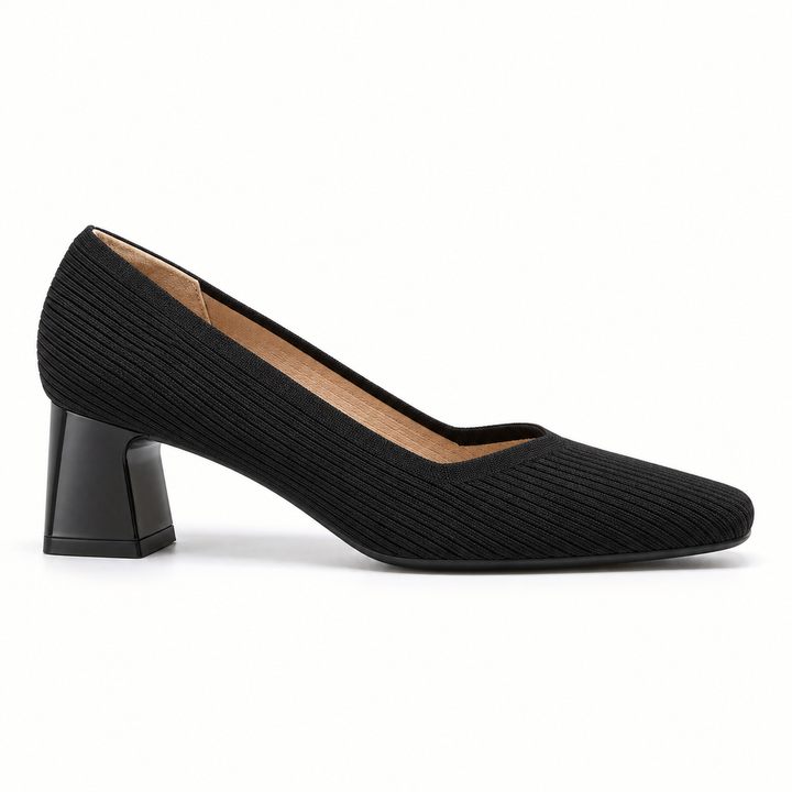 Mariella Square Heeled Court Shoes