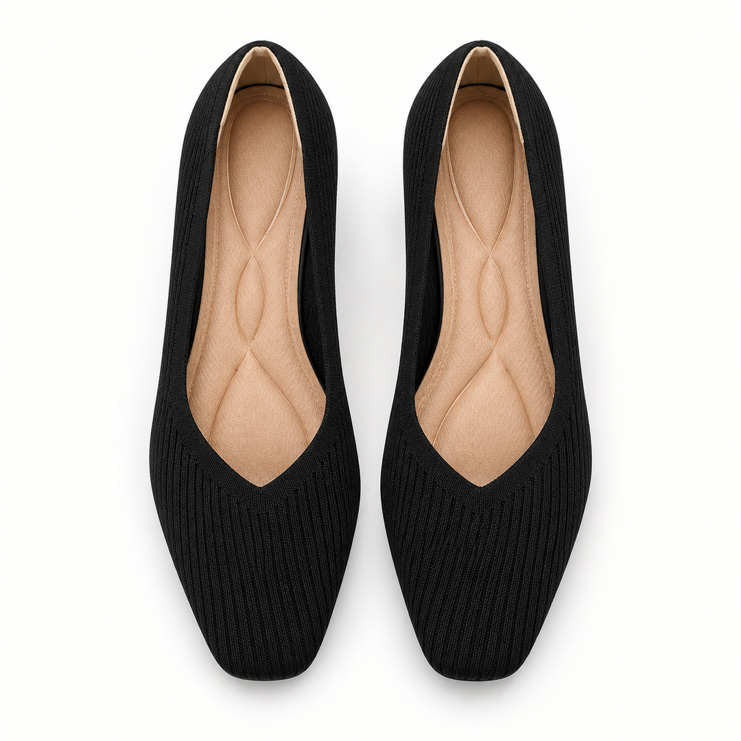 Mariella Square Heeled Court Shoes